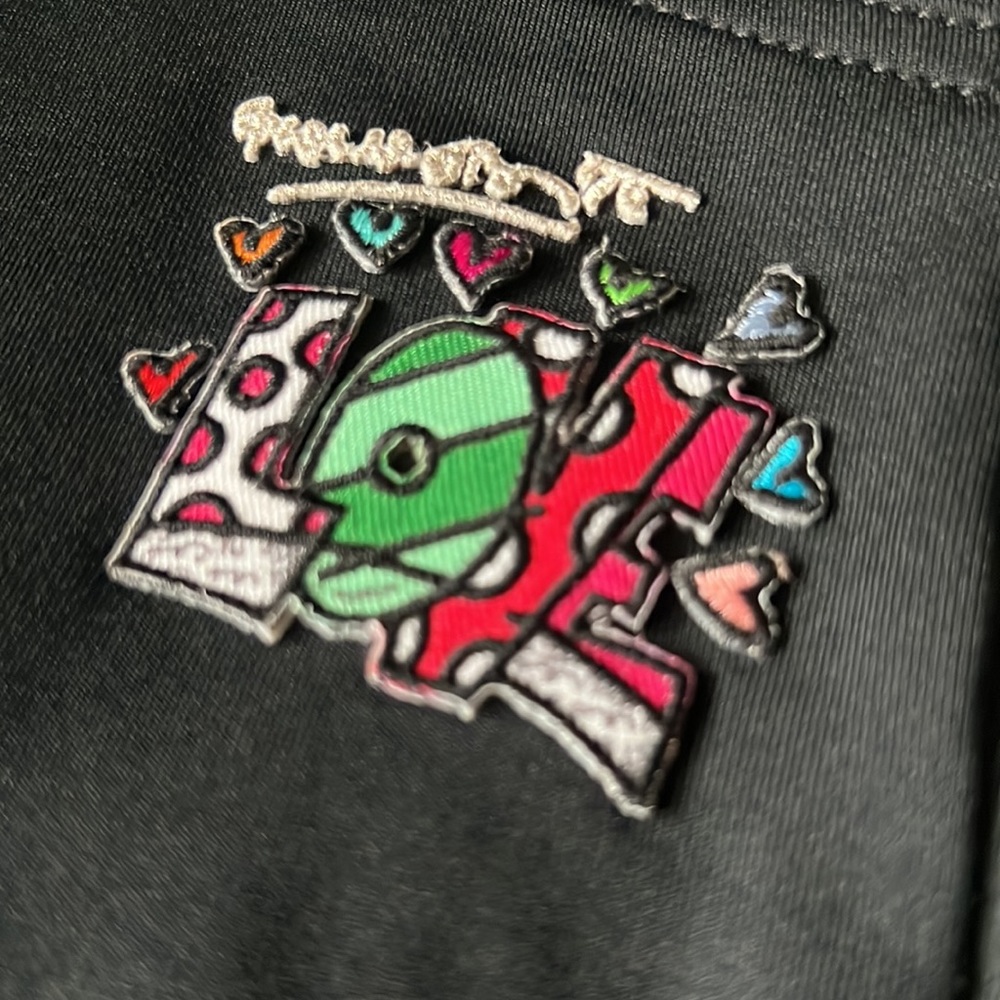 Freddy WR.UP Romero Britto Collection Love Patch Trousers RARE